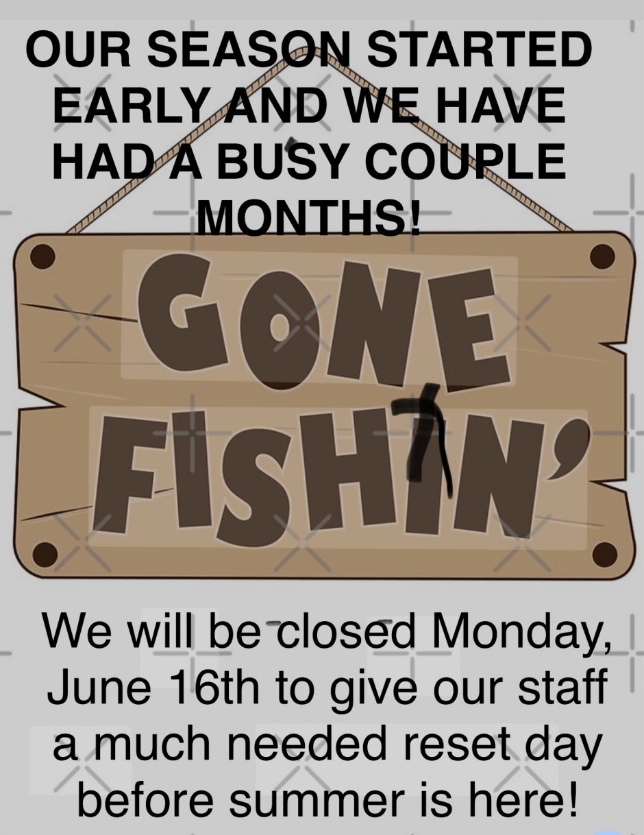 Gone Fishing Banner Gone Fishing Banner
